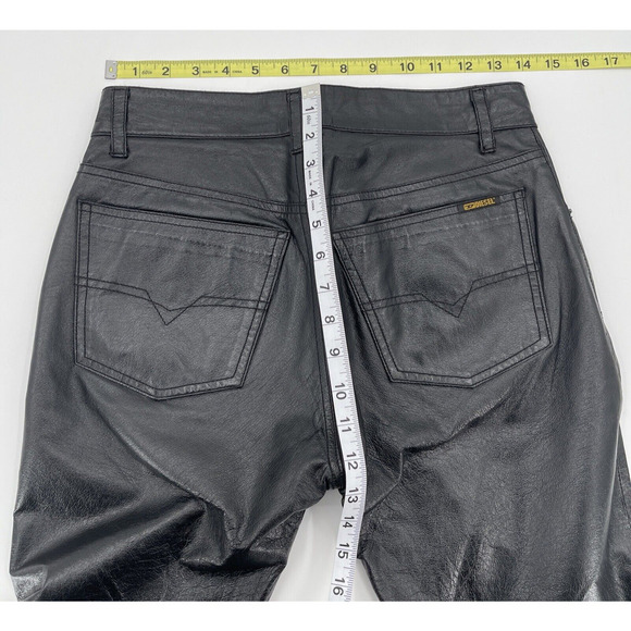 Diesel Leather Pants‎ Womens 27 Black - Picture 7 of 10